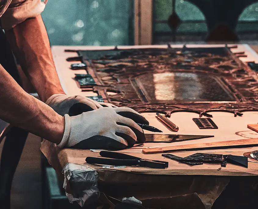 antique glass window repair
